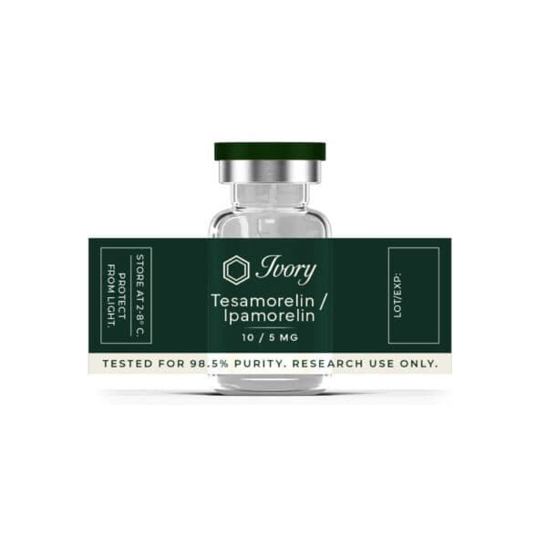 Tesamorelin + Ipamorelin Blend — Ivory research vial